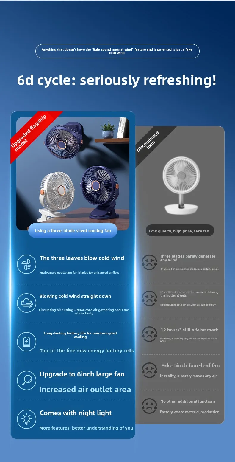 Mini Personal Cooling Fan, USB, Portable - detail 4