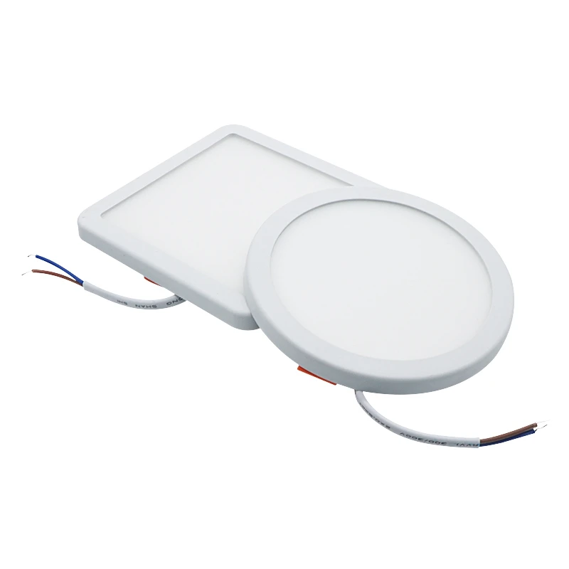 Free cut hole 6W 8W 15W 20W LED ceiling recessed round led panel light price