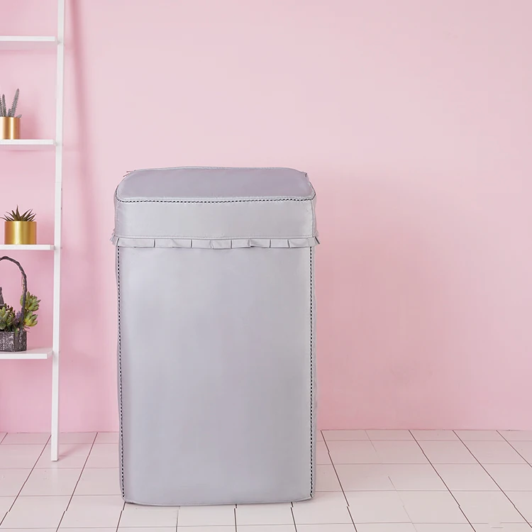 Modern Solid Color Large Size Waterproof Dustproof Sunscreen Washing Machine Protective Cover