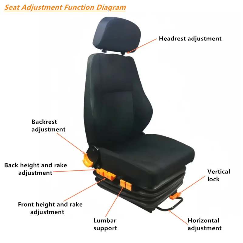 Truck Seat Bus Seat Driver Seating Luxury Pneumatic Suspension System