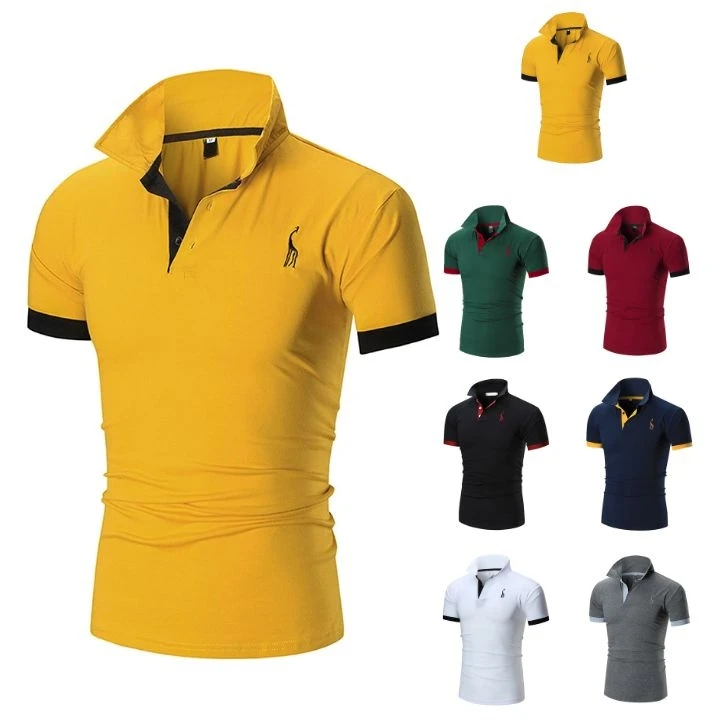 
Product upgrade man short sleeve polo shirt customized logo 100% pique cotton polo shirt 