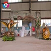 Theme Park Design FRP lightings Greeting Door and customized fiberglass gate