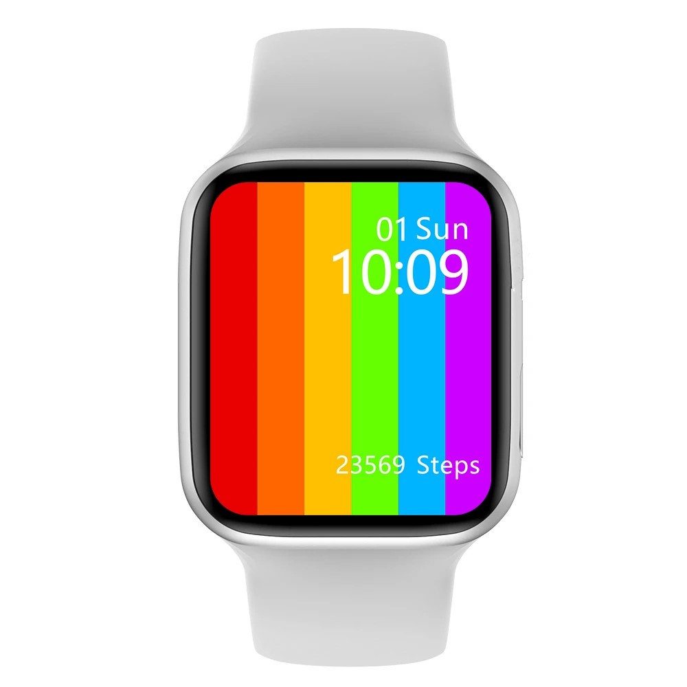 

2021 new W26+ w26 plus Smart Watch 1.75 Full Screen Touch Control Smart Watch Band W26+ Sport Watch Smart Bracelet PK T500, Black/white/pink