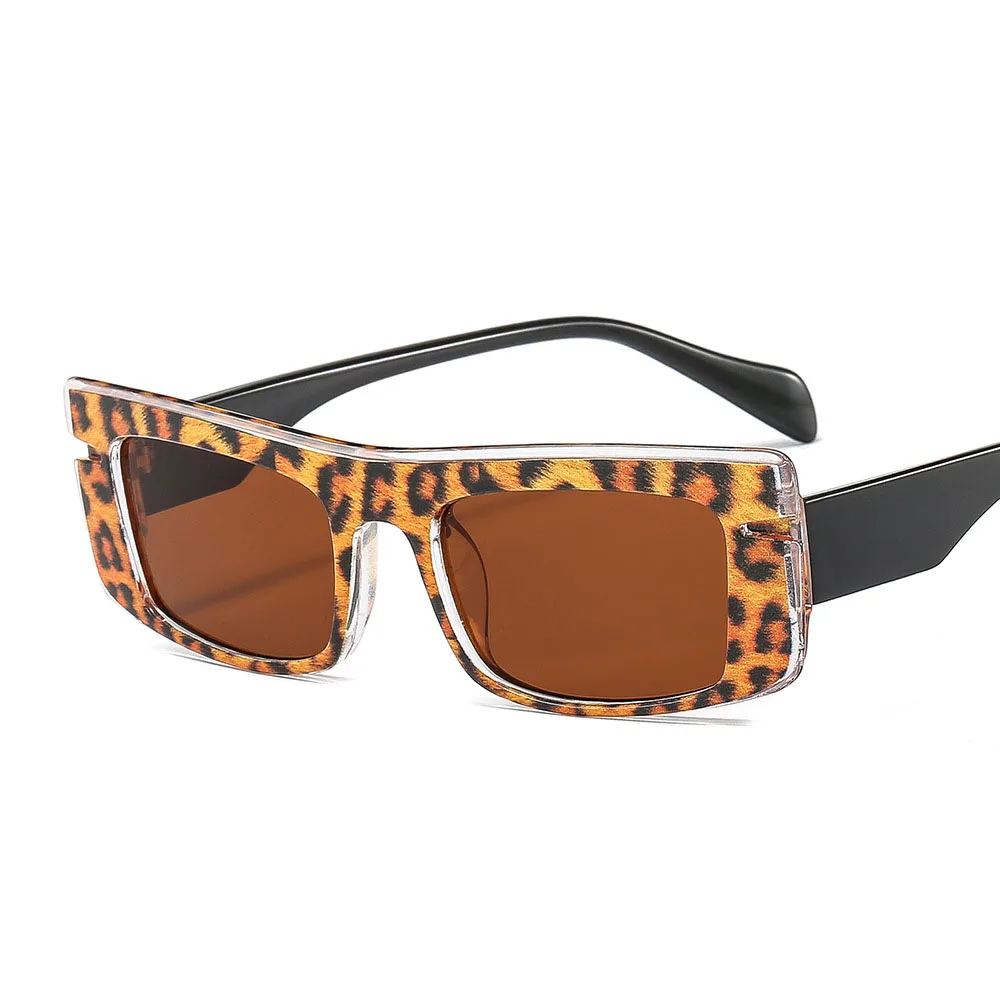 

Whole Trendy Designer women vintage unglasses luxury retro leopard quare frame rectangular unglasses,6 Pieces