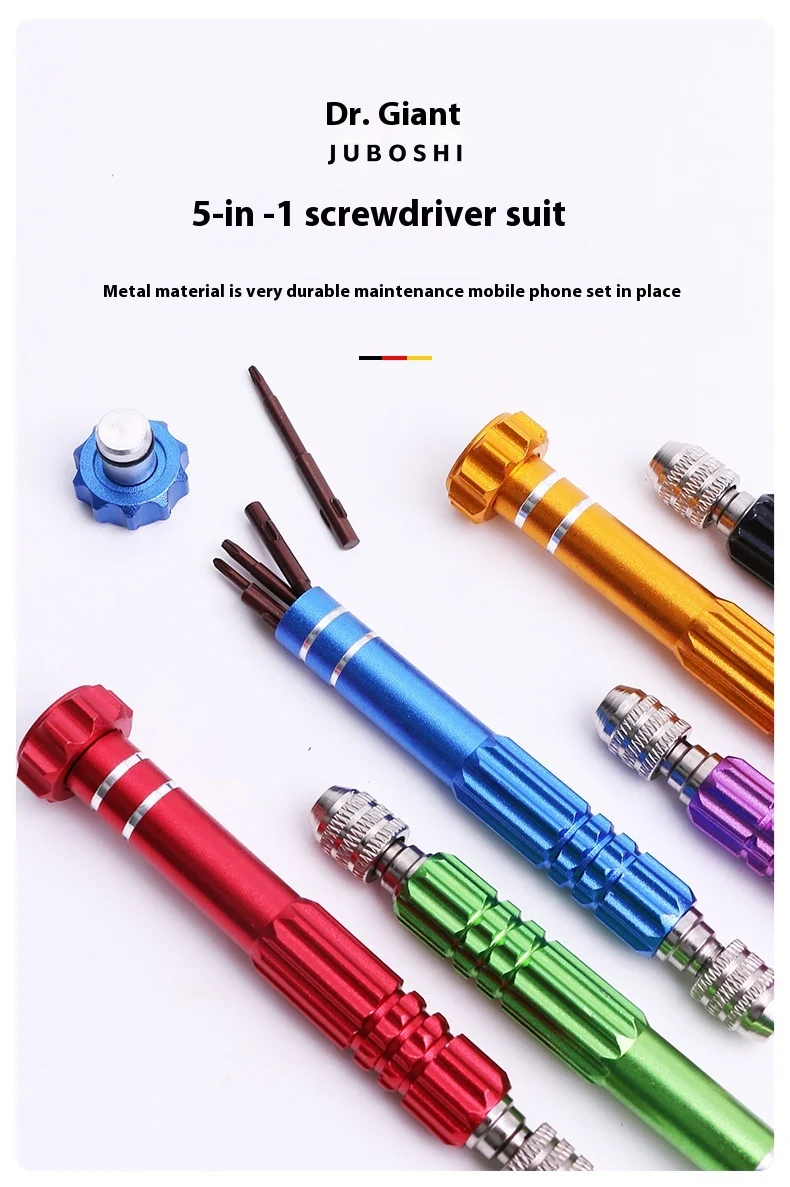 5-in-1 Industrial Grade Magnetic Multi-Function Screwdriver with Multipurpose Apple S2 Bit Mobile Phone Repair Factory Wholesale