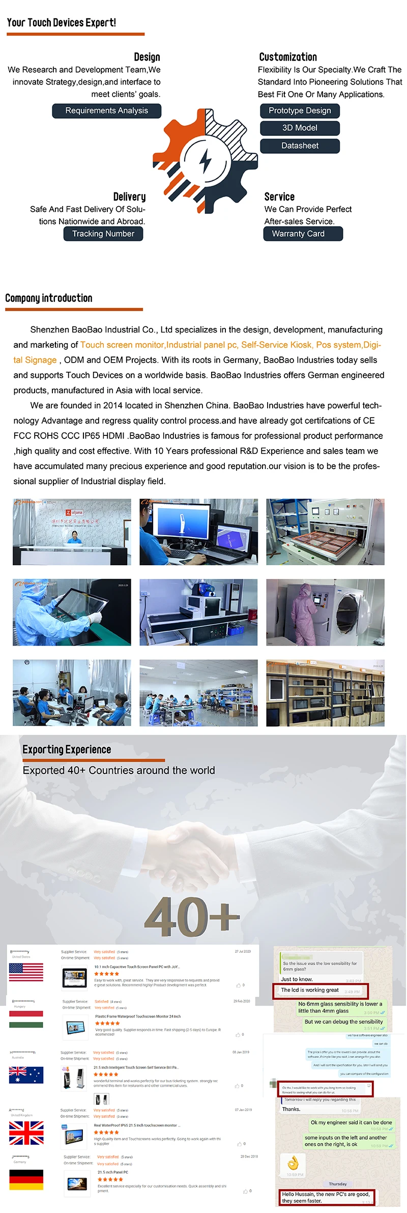 22 Inch Waterproof Touch Monitor