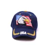 USA flag embroidered eagle make america great again baseball cap hat