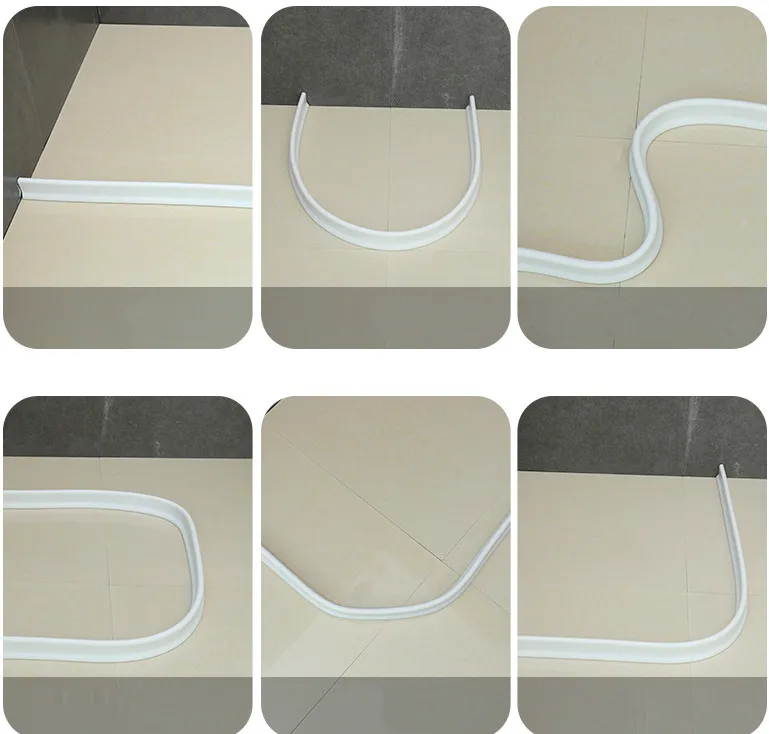 not plastic or other material rubber product bathroom dry and wet  silicone apart strip