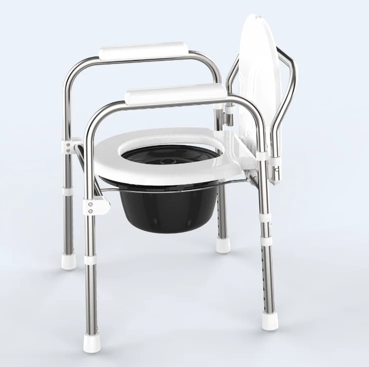 Bq600a Folding Plastic Commode Chair With Toilet Seat Commode Chair ...