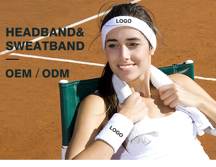 Wholesale 100 Cotton Customized Outdoor Sport Wristband Kids Sweatband