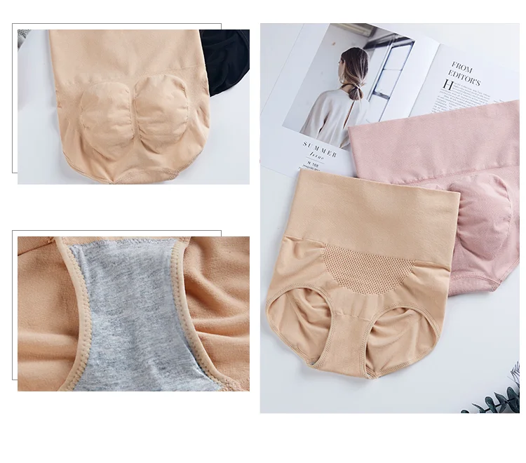 High Waist Seamless Underwear Female Honeycomb Warm Palace - Buy High ...
