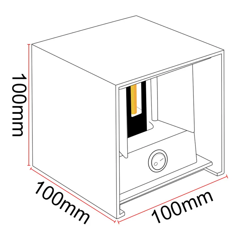 CCT Modern IP65 Wall Lamp Outdoor LED With on-off key