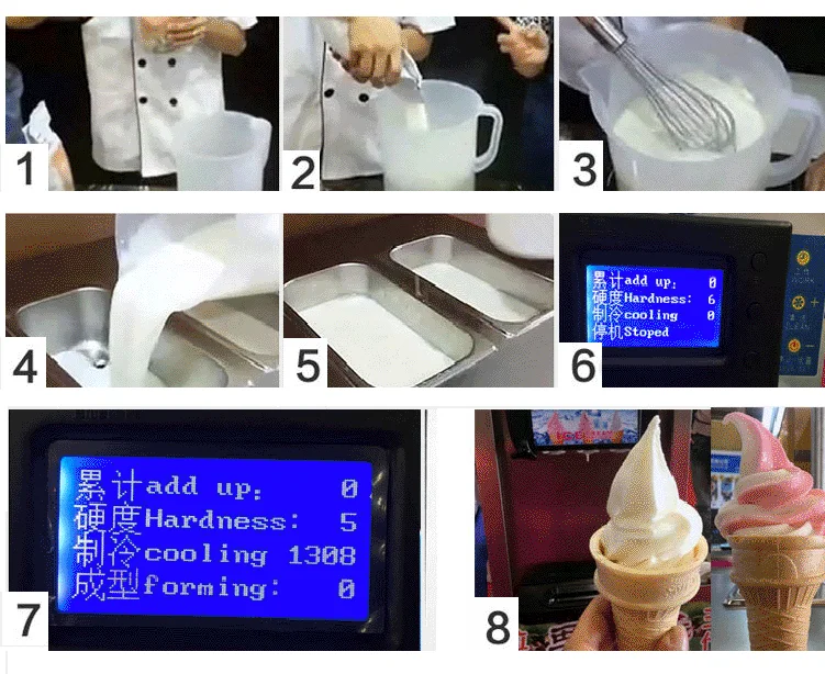 3 Flavors Automatic Soft Serve Sorbetiere Commercial Eis Ice Cream Machine A Glace Italian