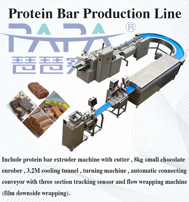 Protein Bar Date Energy Chocolate Bar Production Line With Chocolate Enrobing Machine Line Buy