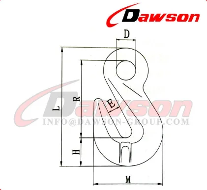 Ds085 G80 6-32mm Eye Shortening Cradle Grab Hook With Wings For Adjust ...