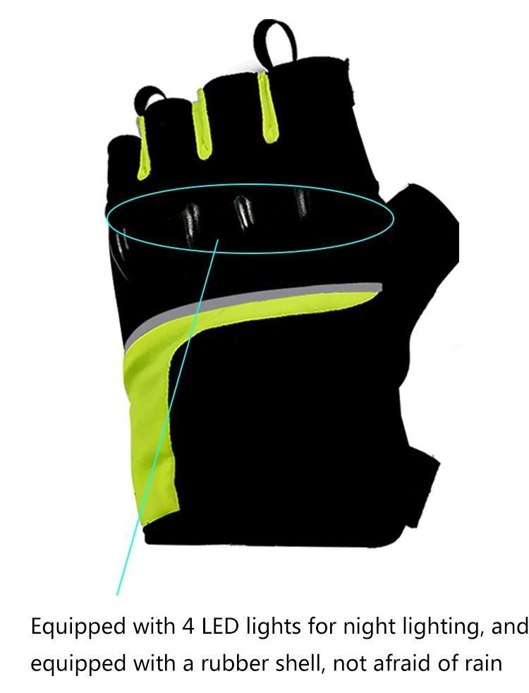 Savior Hot Selling Led Light Gloves Bicycle Fishing Running Led Gloves