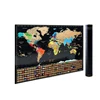 High Quality Large Scratch Off World Map Poster For Traveling