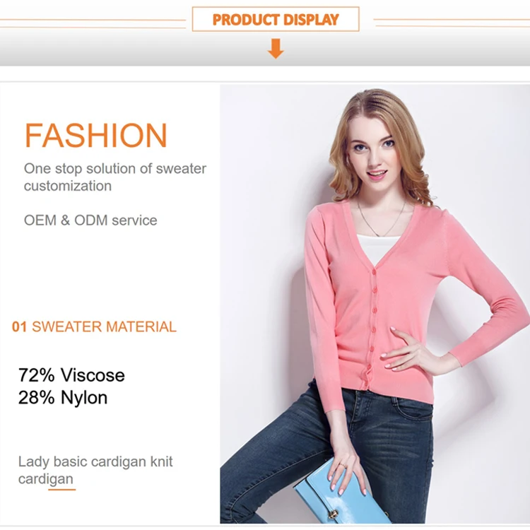 2019 fall winter ladies Button long sleeve knit v neck womens cardigan sweater sets