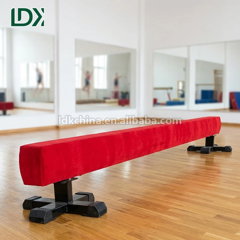 High Quality 3 m Wooden Balance Beams With Fixed Height Non Slip Gymnastics Floor Beams for Home and School Sports