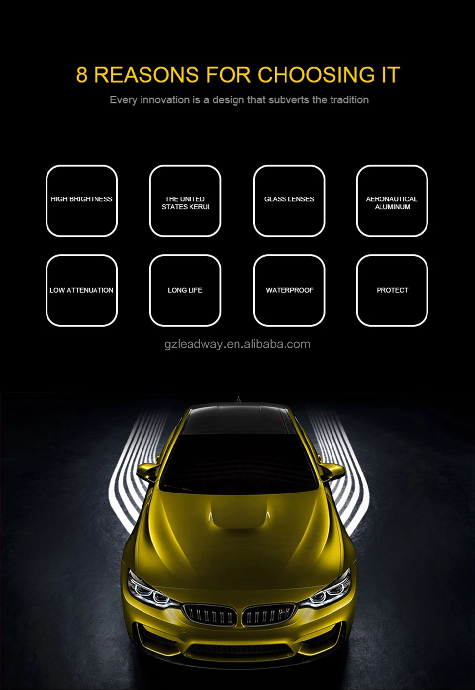 天使翅膀汽车投影机灯 led 车门锁灯投影机 led 地