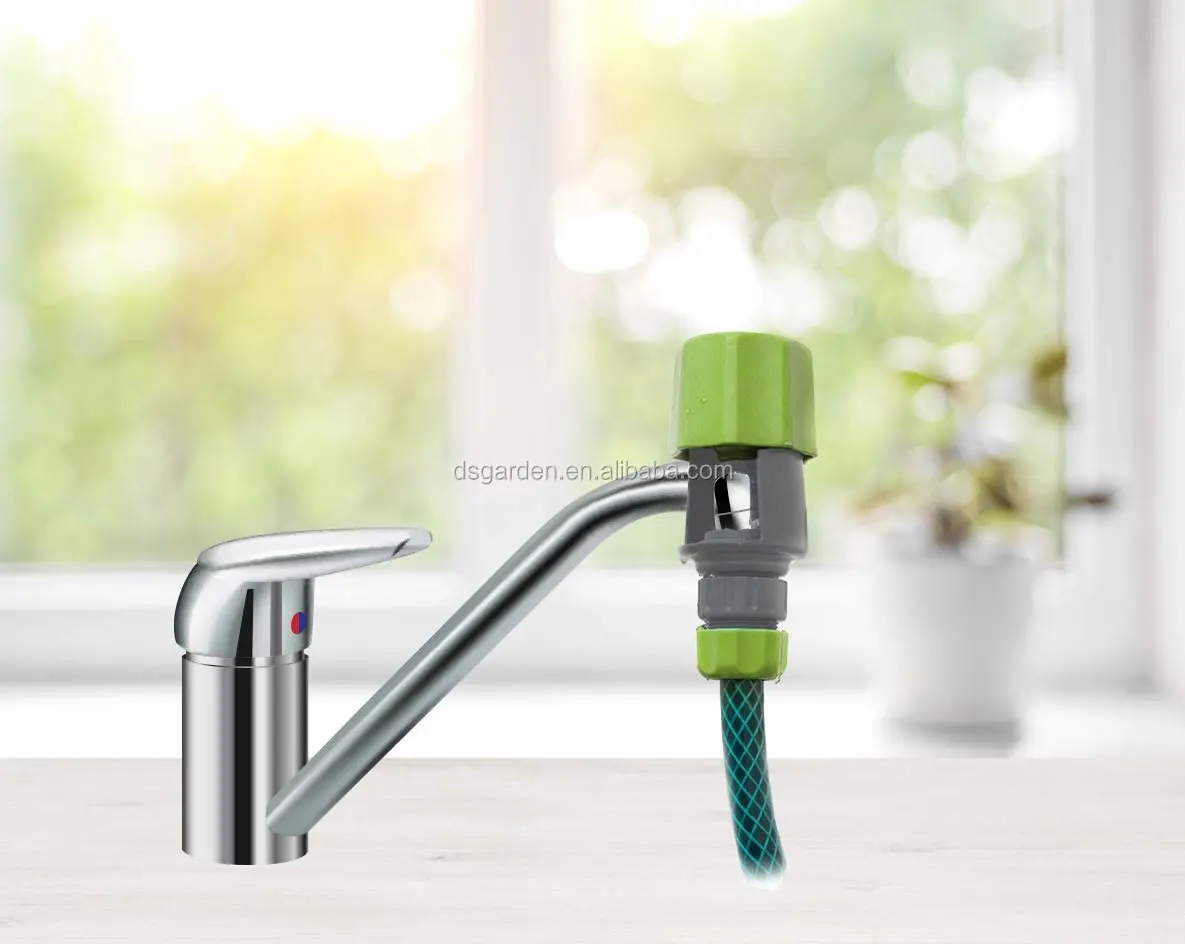 Indoor Outdoor Adjustable Kitchen Mixer Adapter Hosepipe Quick Fittings