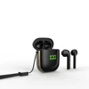 Newest Fashion Digital Display 5.0 Twins Mini Earphones Bluetooth Wireless Earbuds with Wireless Charging Function