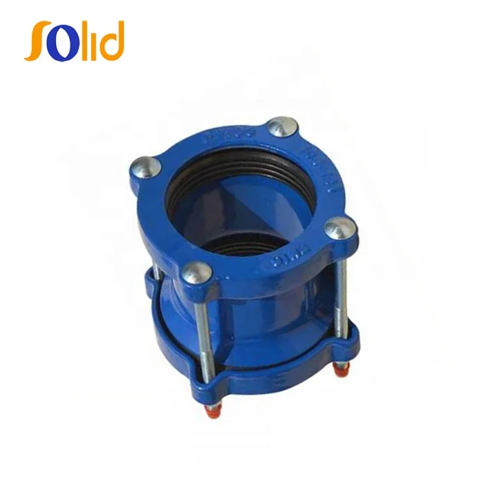Ductile Iron Wide Range Flexible Joint Universal Flexible Coupling Blue Color