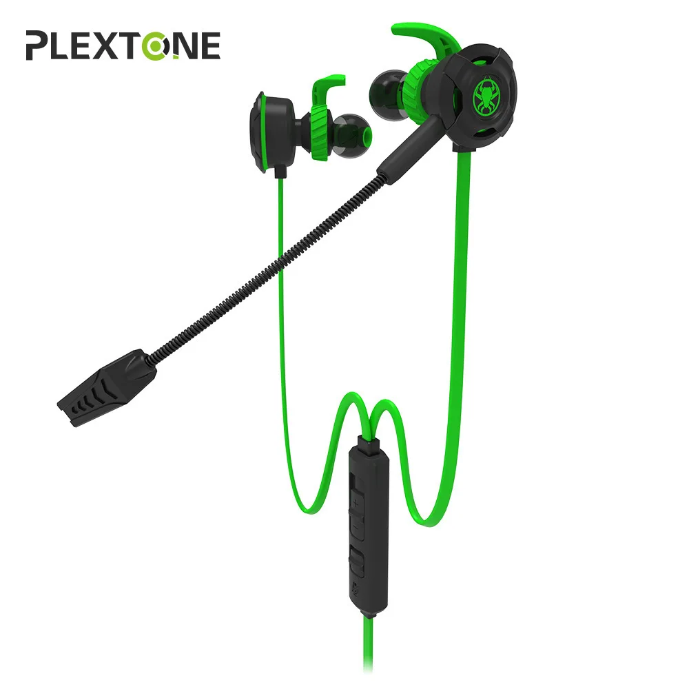 PLEXTONE G30 3.5mm PC Gaming Computer Headphones In-Ear Stereo Bass Noise Cancelling Earphone with Mic for Gamer Sport Earphone - ANKUX.COM