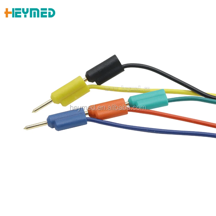 unshielded plug new electrode to old machine stackable 2.0mm needle electrode adapter cable - ANKUX.COM