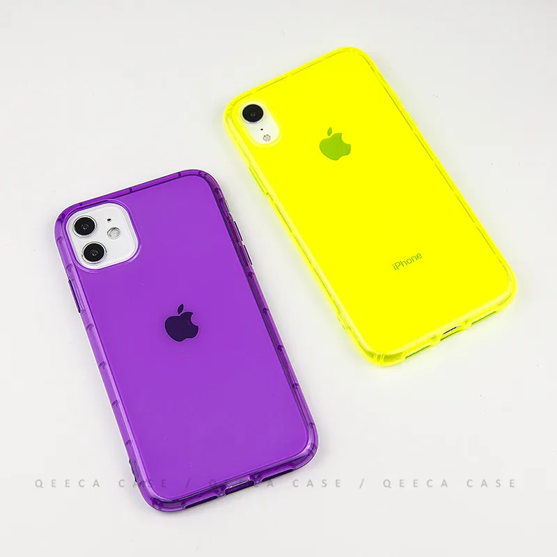 Trendy Durable Colorful Transparent Phone Case For Iphone Tpu Case Anti