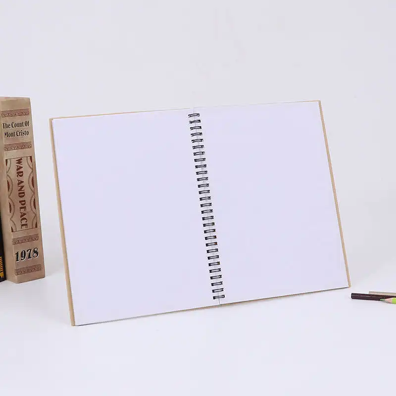 Customized Hardcover Hard Cover Black A3 A4 A5 Artist Drawing Sketch