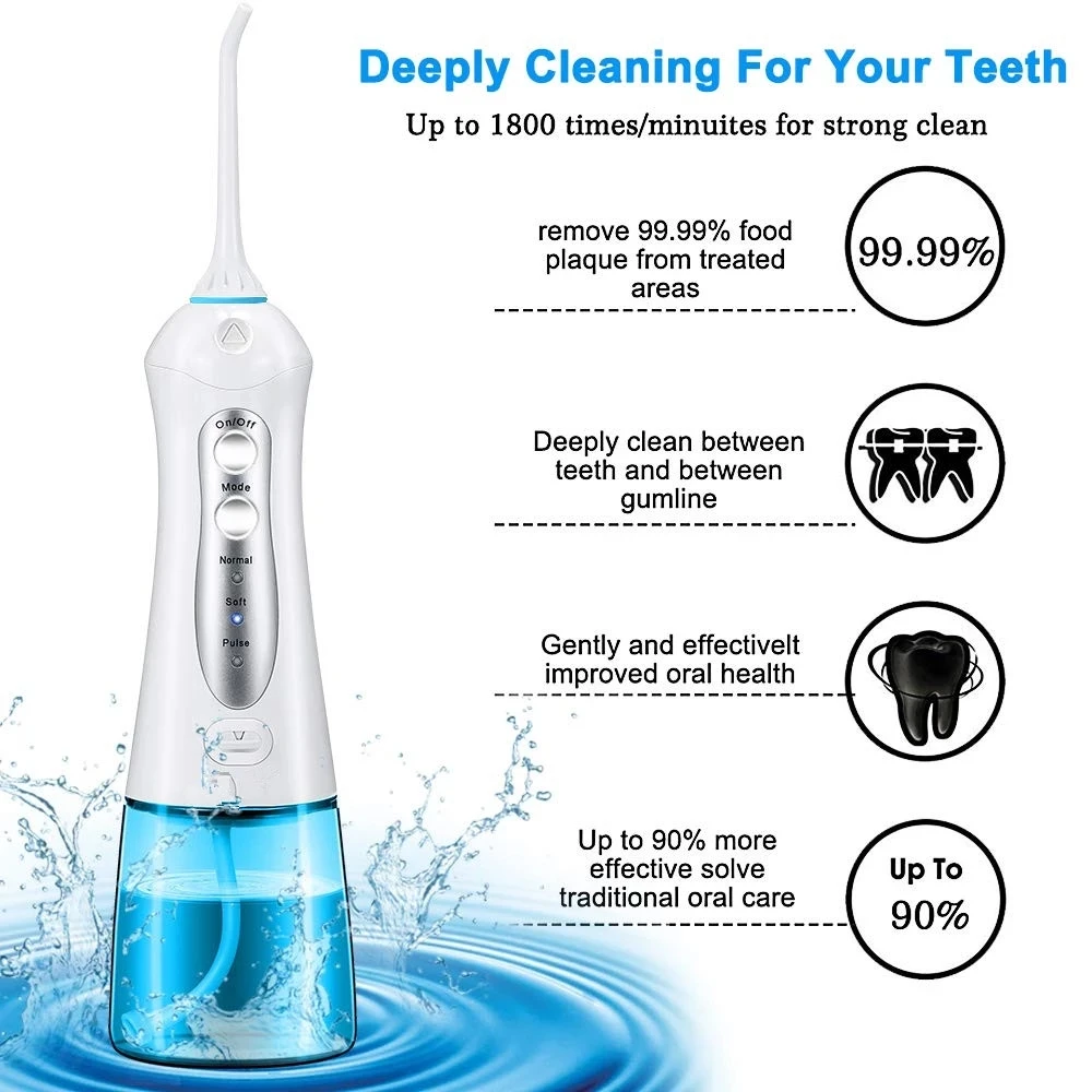 poseidon portable 300ml powerful replacement part usb waterpik cordless plus water flosser electric dental portable irrigator