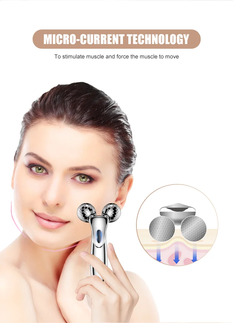 Cold Facial Roller Hot Selling Cold Massage Facial Ball 3d Microcurrent