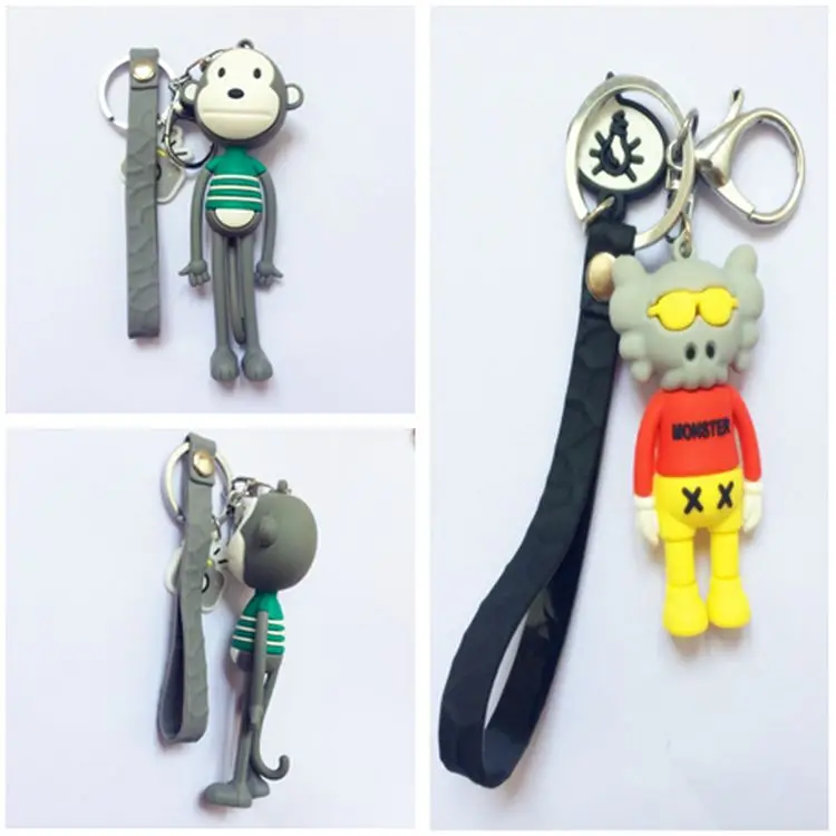 plastic animal keychain