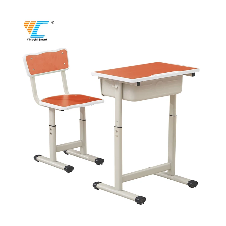 School Furniture Classroom Double Desk And Chairs Used For Students ...