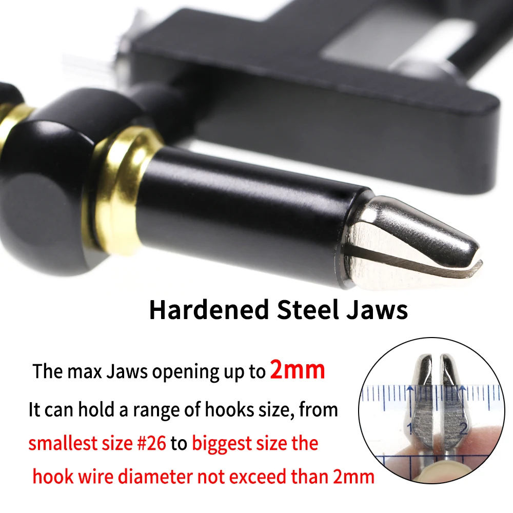 360 Degree Rotation Assist Hook Binding Vise/ Fly Tying Cclamp Vise With Hardened Steel Jaws
