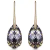 Austria Crystal Black Aurora Drop Earrings 925 Sterling Silver Party Present Gifts For Girls Hermosa Jewelry Amazon HOT