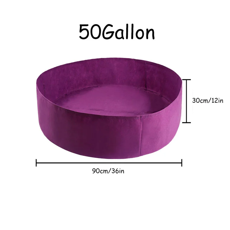 2mm non tessuti coltivano le borse intorno alle borse alzate del letto del giardino 7