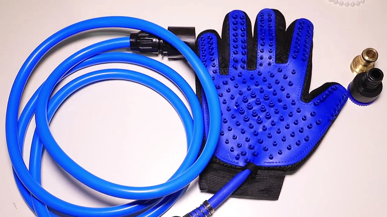 Pet Washing Grooming Tools Dog Cat Massage Shower Sprayer Hair Remover