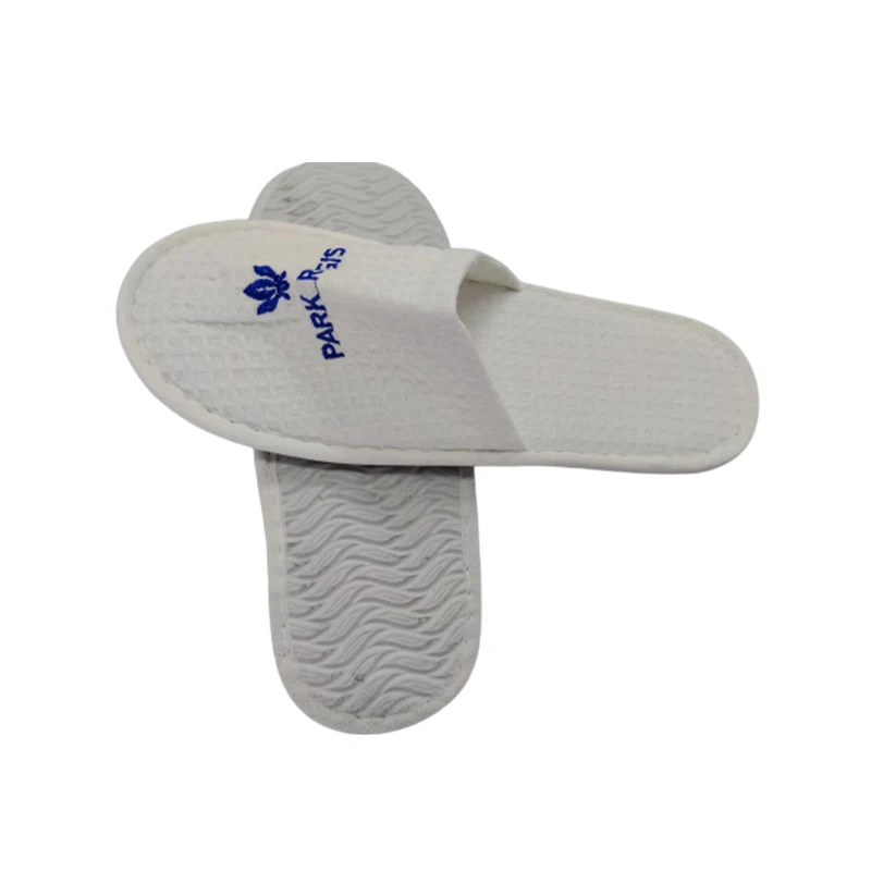 Factory Direct Sales Can Be Customized Hotel Spa Express Hotel Slippers Embroidered Waffle Slipper - Buy Embroidered Waffle Slippers,Men's Indoor Soft Slippers,Inexpensive Slippers For Men And Women Product on