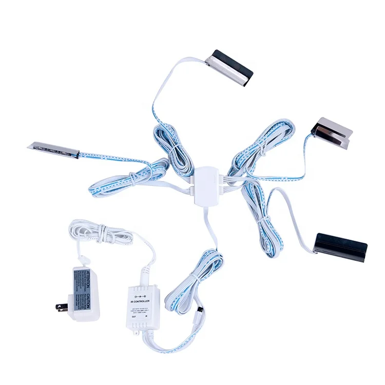 Cheap Wholesale Modern Style Mini 12v Rgb Display Metal Led Glass Shelf