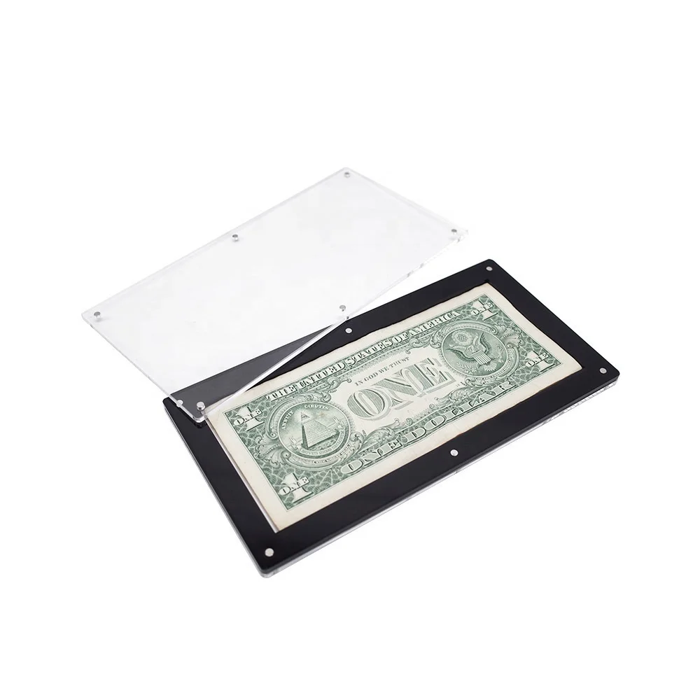 Countertop Arts And Gift Dollar Bill Case Money Holder Stand Acrylic Us