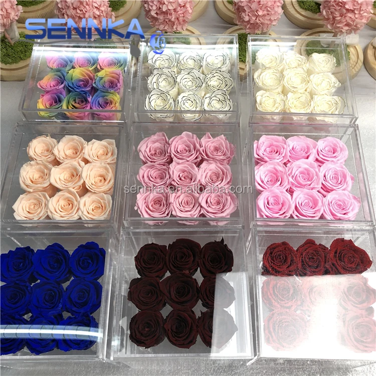 acrylic box rose (5)