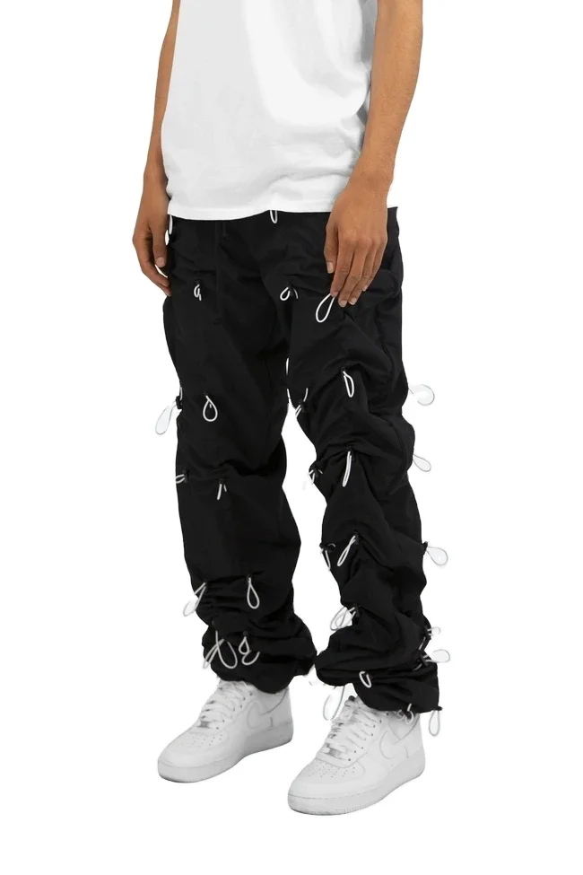 Tall Ruched Leg Bungee Cord Cargo Pants  boohooMAN USA