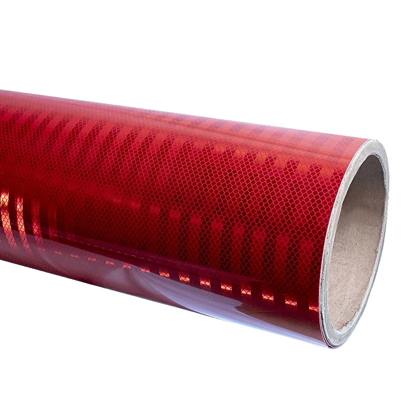 3HAO High Visibility Micro Prismatic Reflective PMMA Film Self-Adhesive Tearable Printable Engineering Grade Traffic Safety factory