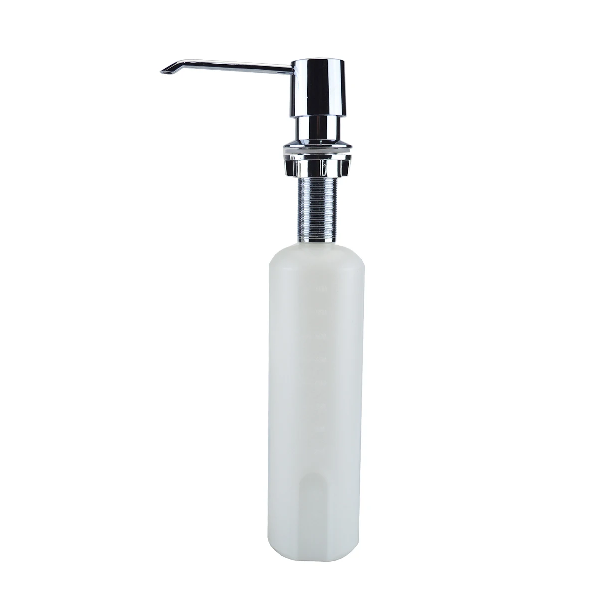 product hot sale stainless steel kitchen sink liquid soap dispenser chrome convenient extender refillable dishwashing detergent bottle-3