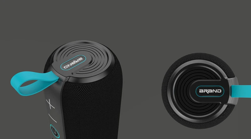 FM0199 2200mA Wireless IPX7 Waterproof Bluetooth 5.0 Speaker With Fabric Loudspeaker Heavy bass Sound For Outdoor Sports - ANKUX.COM