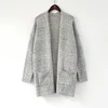 Hot sale winter acrylic chenille women long cardigan sweater with pockets