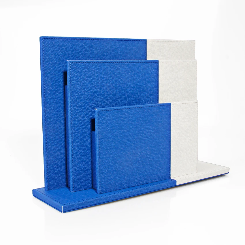 个性化设计标志组织皮革文件文件杂志支架a4文件支架