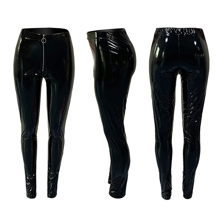 Hot Sale Best Design Womens Winter Fashion 2021 Winter Clothes For Women Womens Trouser Pants Leather Pants